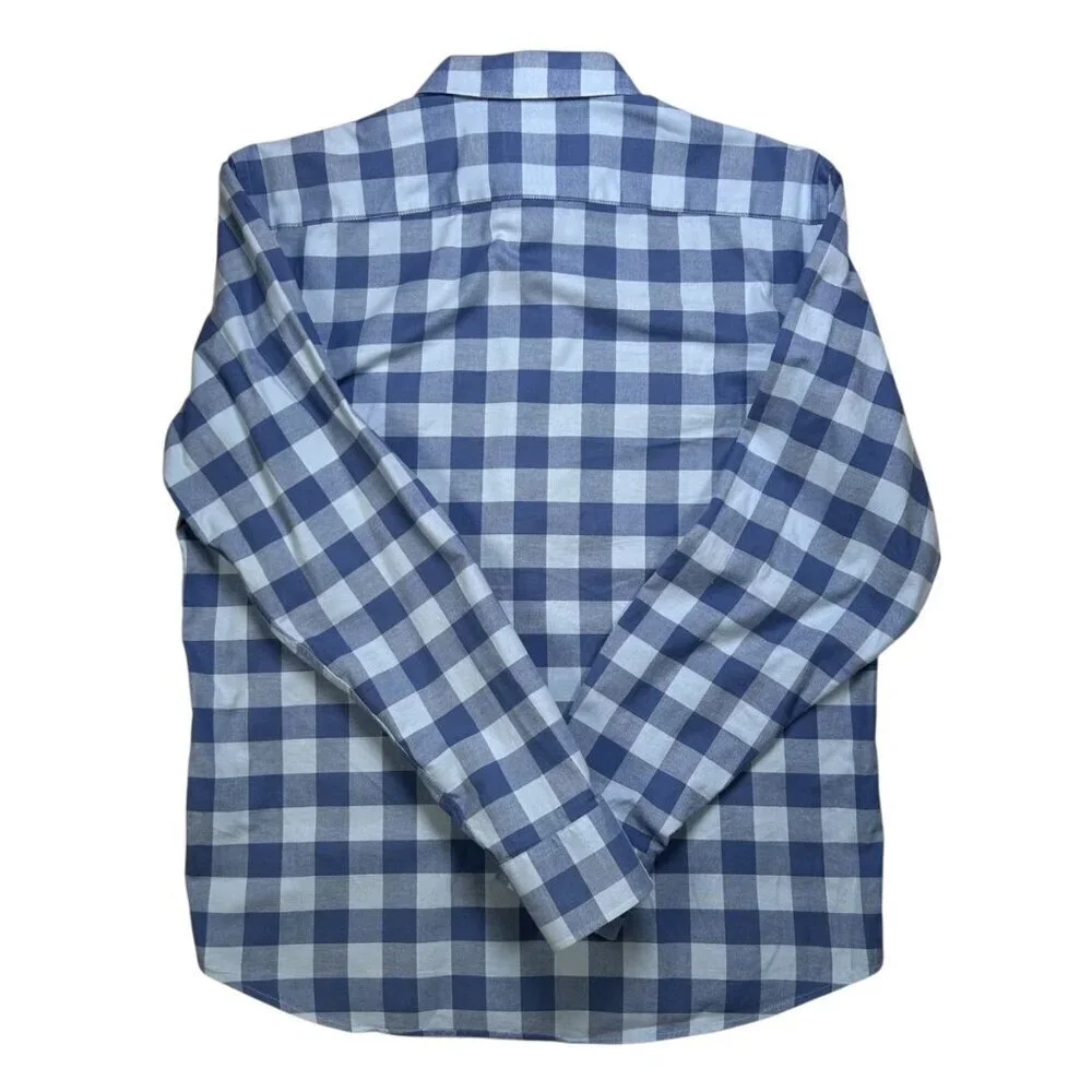 UNTUCKit Medium Men Plaid Cotton Shirt Men Work Outdoors